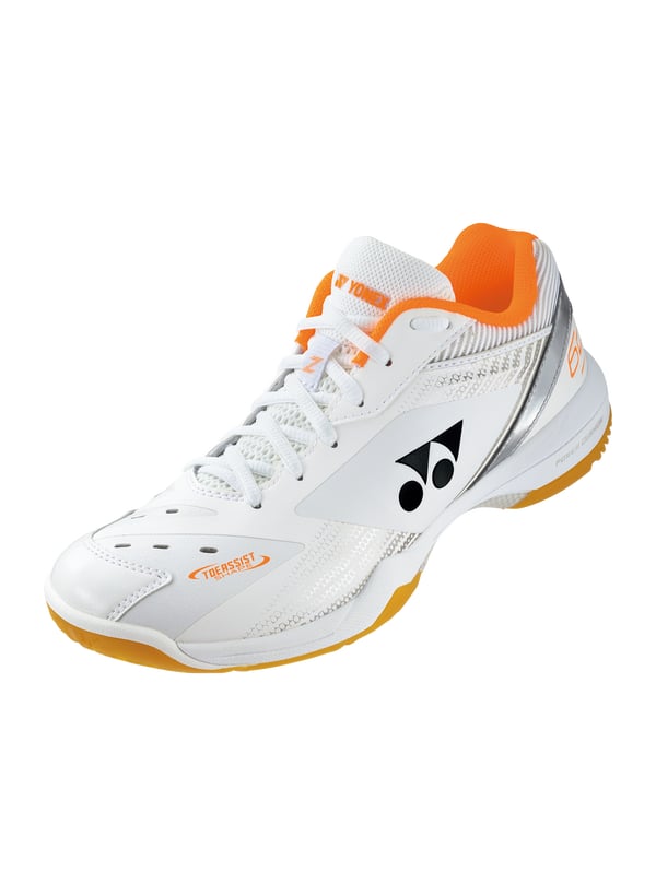 Yonex Power Cushion 65 Z Wide Unisex - White/Orange - DNA Sports